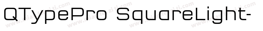 QTypePro SquareLight字体转换